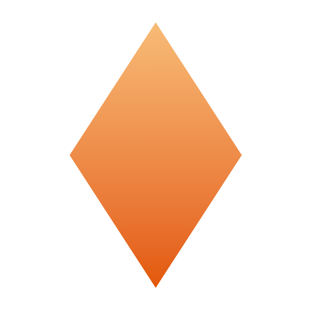Bazaardex logo, orange gem
