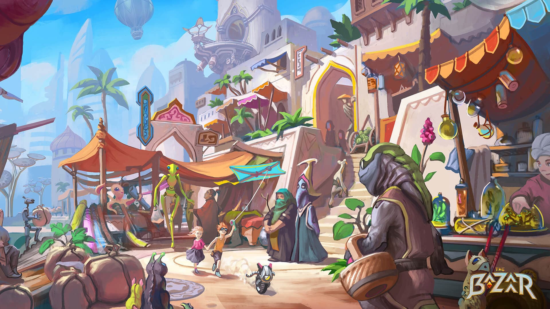 A picture of the bazaar